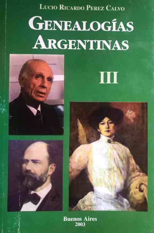 <b>Genealogías Argentinas</b> Tomo 3 (no disponible)